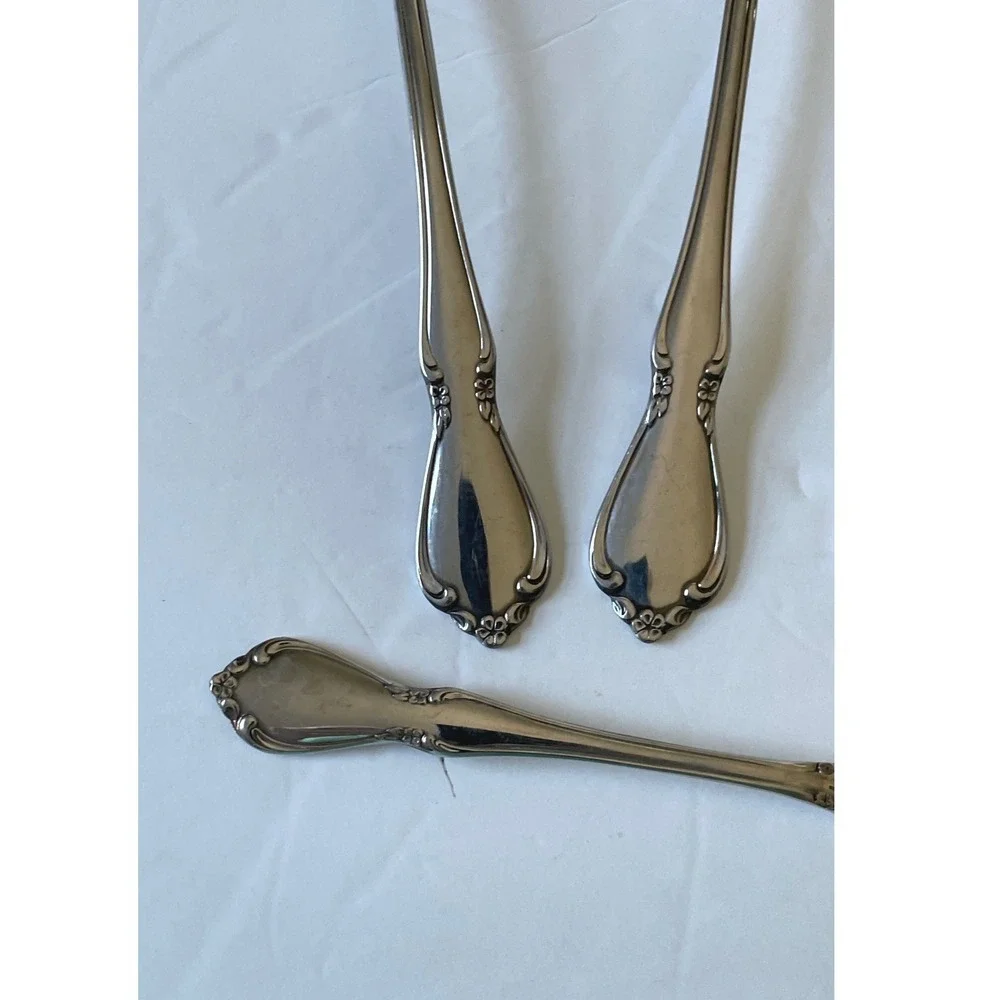 Oneidacraft Deluxe Flatware OS Chateau Stainless Serving Pieces 5pc Set